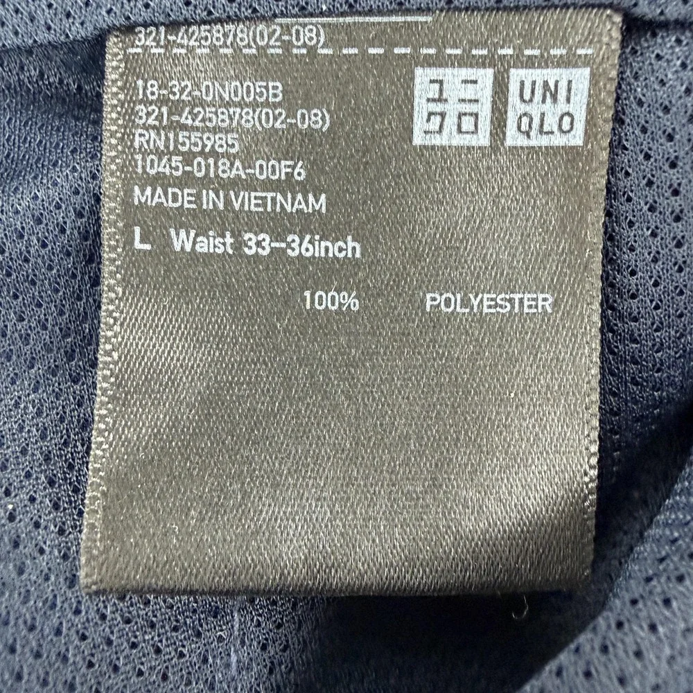 Uniqlo Shorts Mens Large Blue Microfiber Chino Golf Stretch Athletic Summer